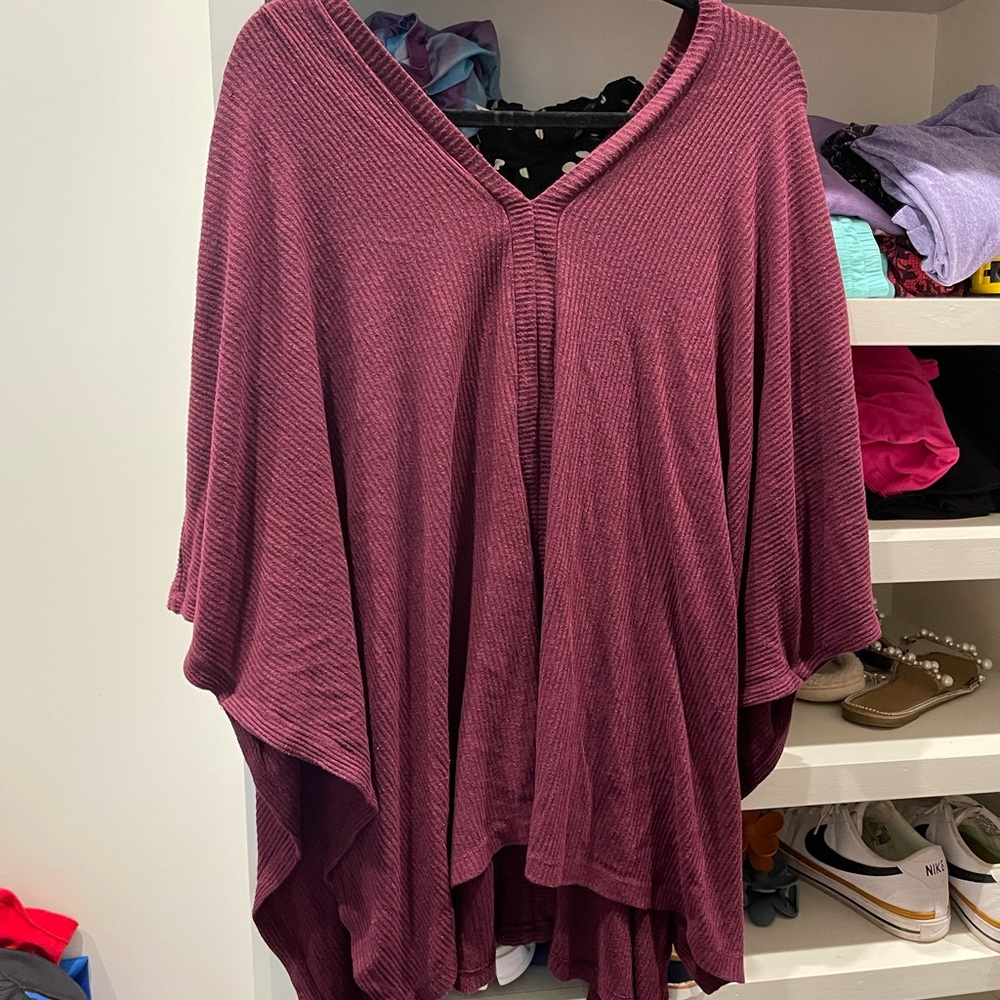Cherish Deep Burgundy Knit Top